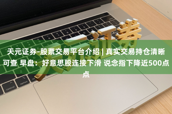 天元证券-股票交易平台介绍 | 真实交易持仓清晰可查 早盘：好意思股连接下滑 说念指下降近500点